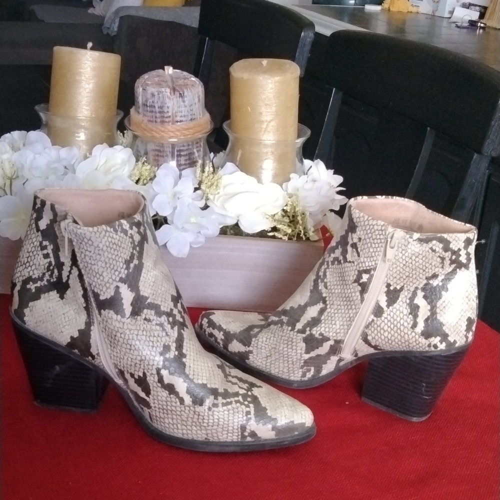 SOUL NATURALIZER BOOTIES SNAKE PRINT